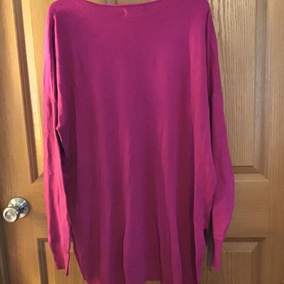 Zenana Magenta Sweater - Picture 2 of 2